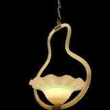 Yellow Italian Murano Glass Pendant Light