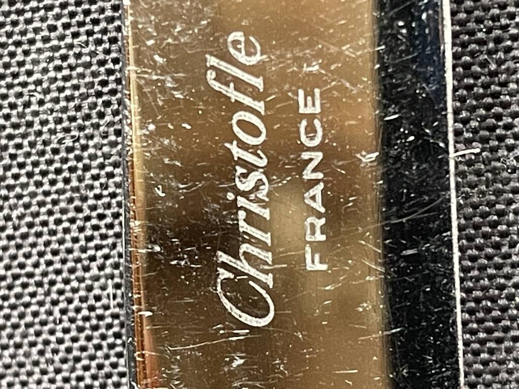 6 George V numbered knives including 3 Christofle