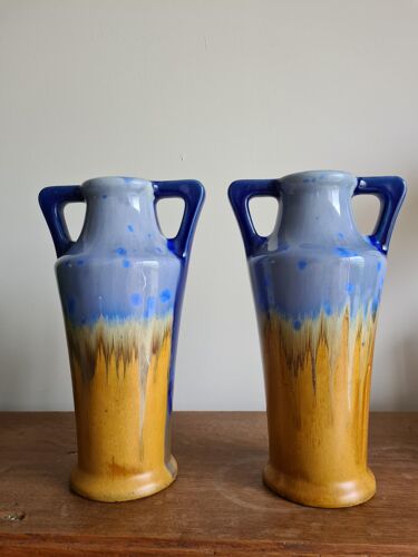 Paire de vases en céramique