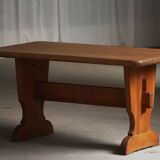 Swedish solid pine dining table from the mid-20th century, Åby Möbelfabrik, 1940s.