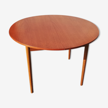 Table ronde bois vintage