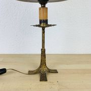 Lampe fer forgé doré travail espagnol