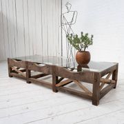 Grande table basse primitive, années 1900