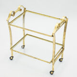 Wheeled service gilded iron glass Ramsay 1940