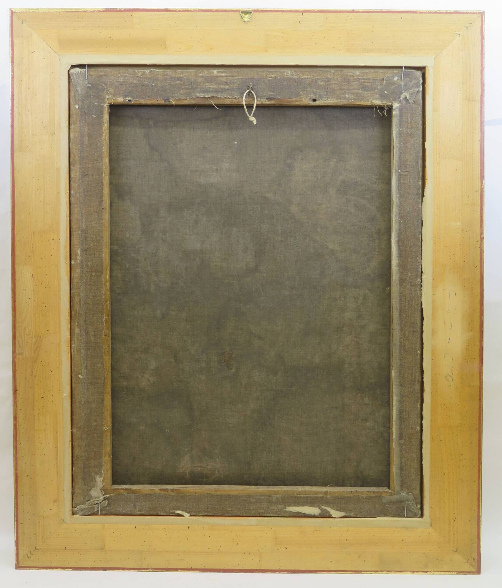 Antique painting Flagellation of Christ with early XIX gilded wooden frame