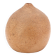 Signed chamotte sandstone ball vase, 1970s