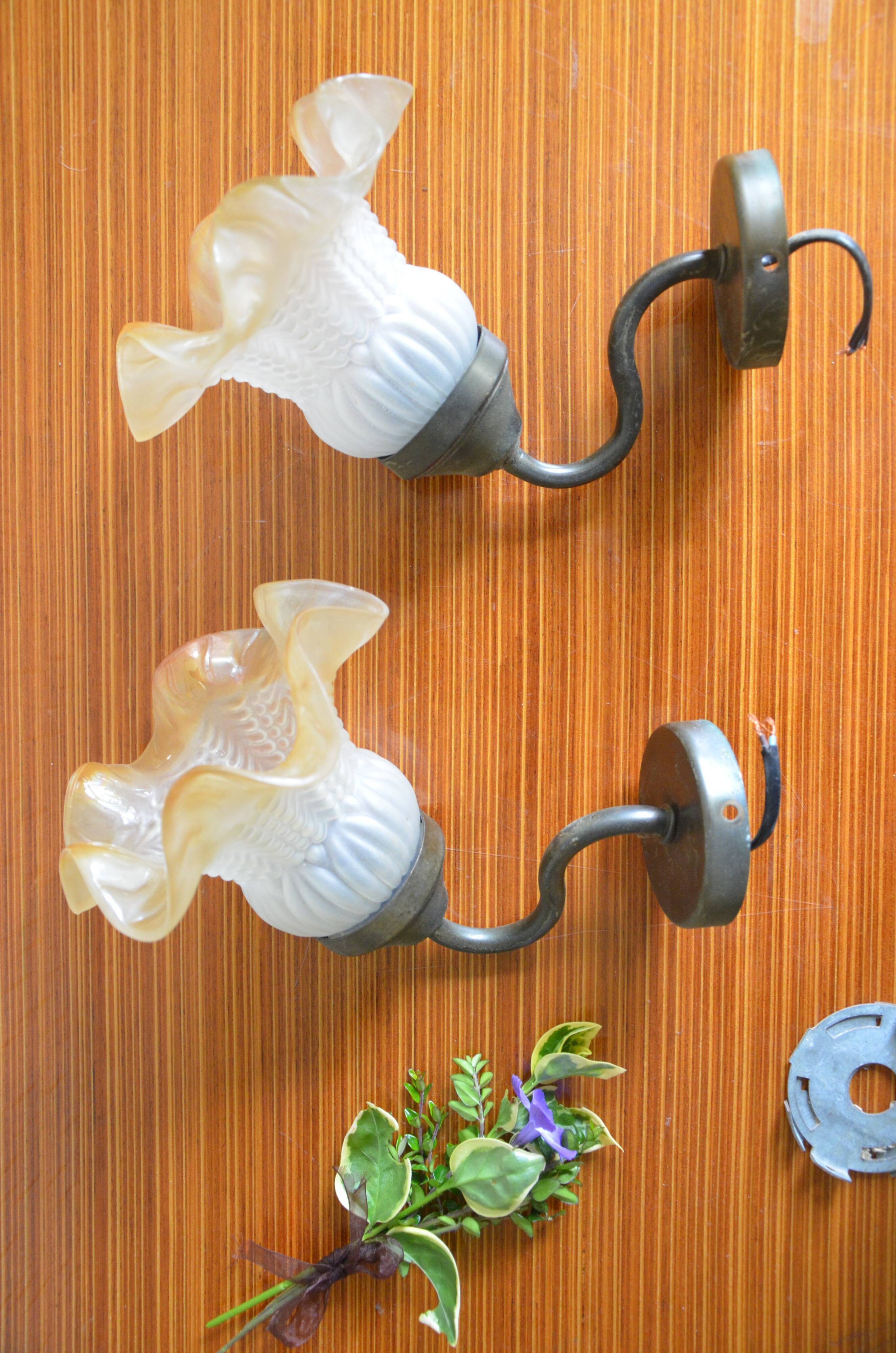 Pair of tulip appliques