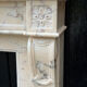 Louis XVI style pink marble fireplace, circa 1980.