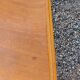 Vintage chest of drawers from the 50s in blond and gold beech 3 drawers feet compass