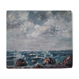 Oil on seascape panel