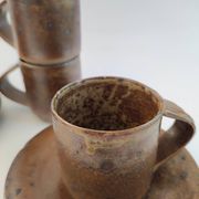 Set of 4 Puisaye stoneware coffee cups