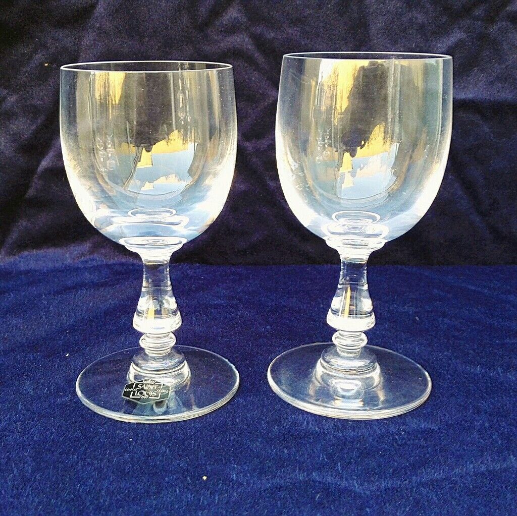 Paire de verres cristal Saint Louis modèle Lucrèce