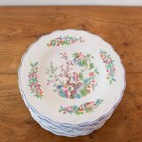 Suite de 10 assiettes plates anglaises Minton "Indian Tree" 1851