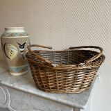 Brown wicker basket