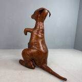 Dimitri Omersa leather magazine pouch kangaroo, Almazán, Spain, 1970 (Stamped)