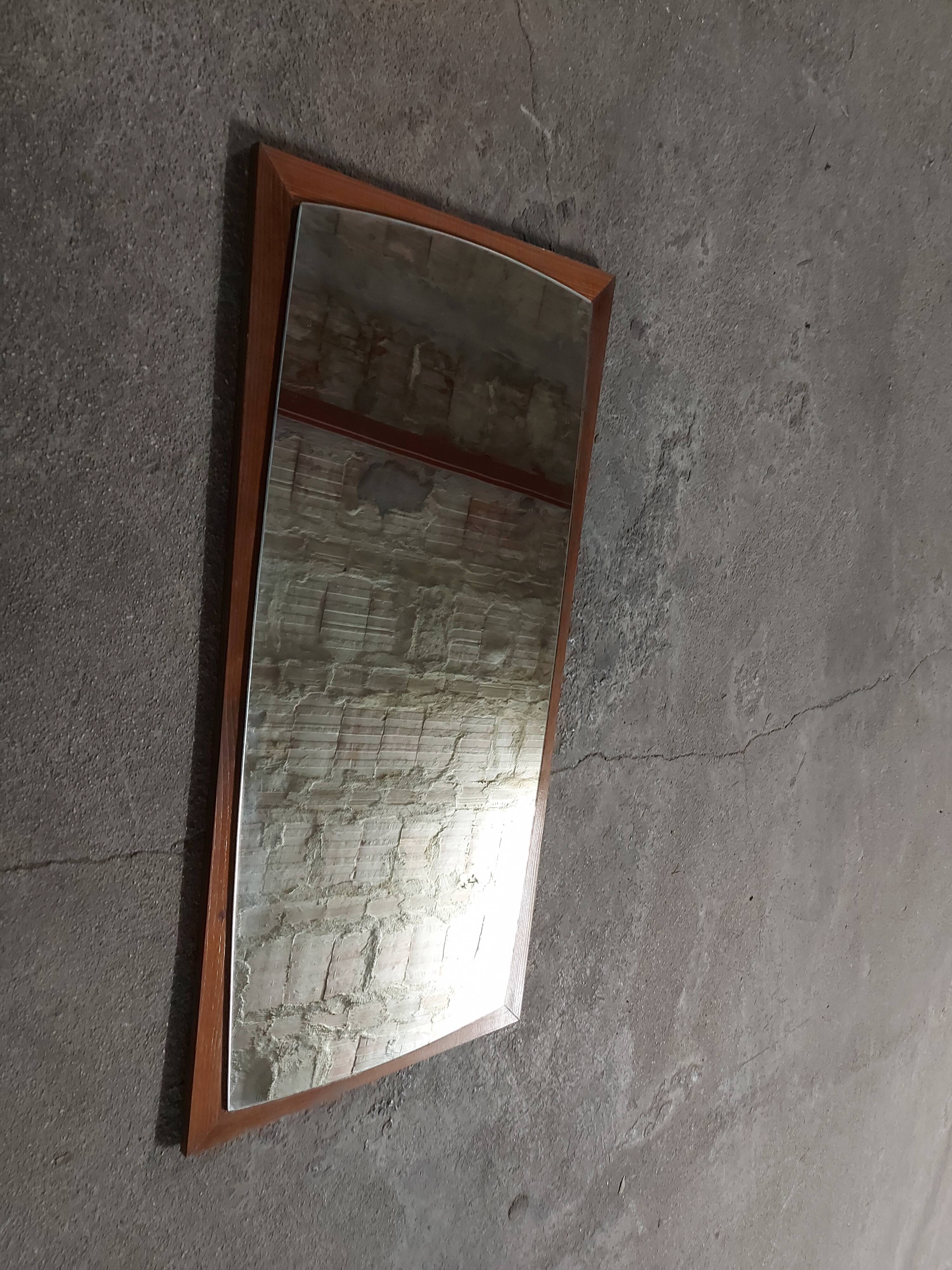 Scandinavian vintage wall mirror 37 X 77 cm