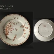 7 flat plates in earthenware from Sarreguemines U&C "Carmen"