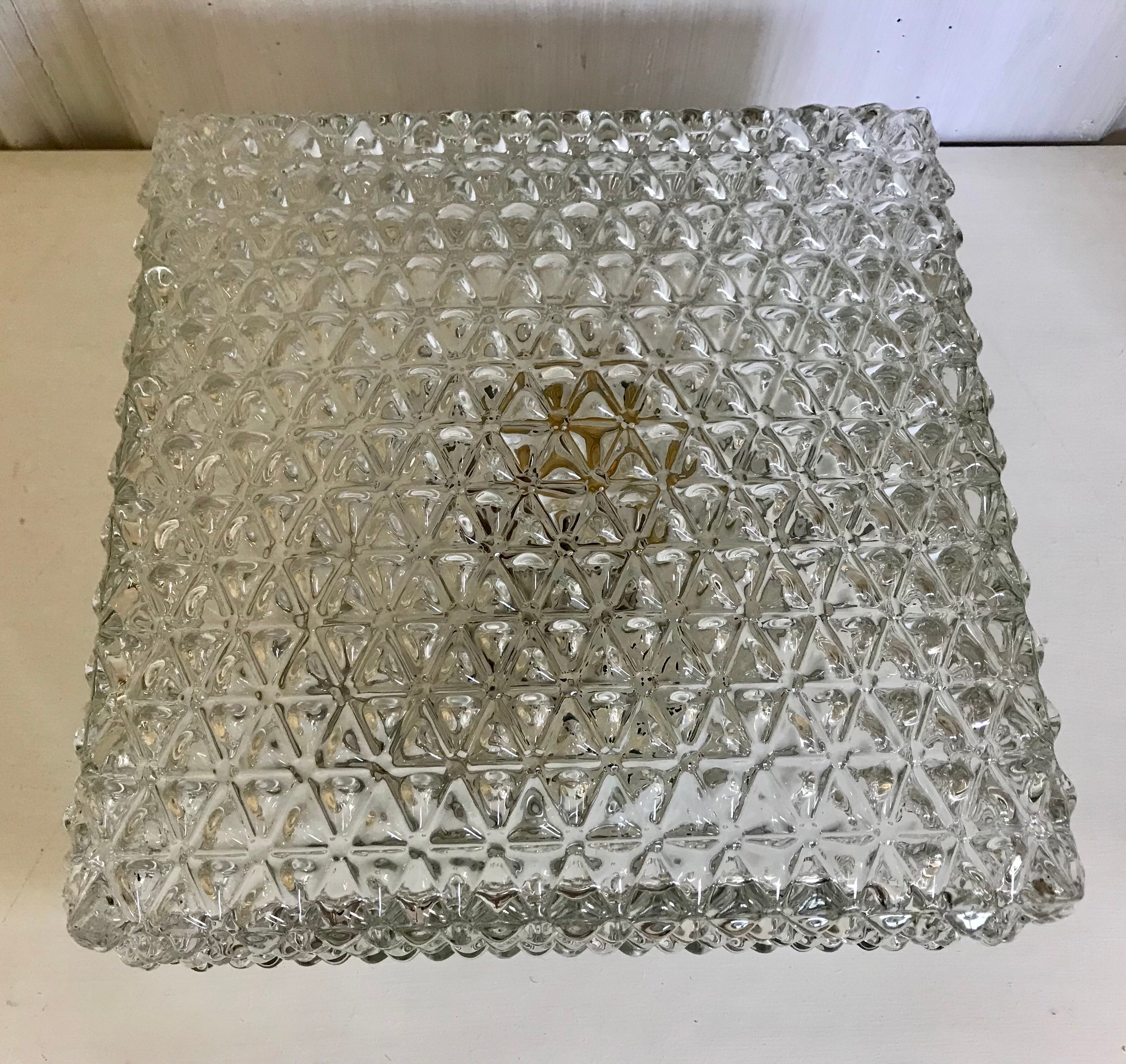 Glass ceiling light 23x23