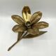 Cendrier bougeoir pétales de fleur • laiton • 1960