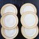 Ensemble de 6 assiettes à dessert ou à hors-d'œuvre en porcelaine fine de L