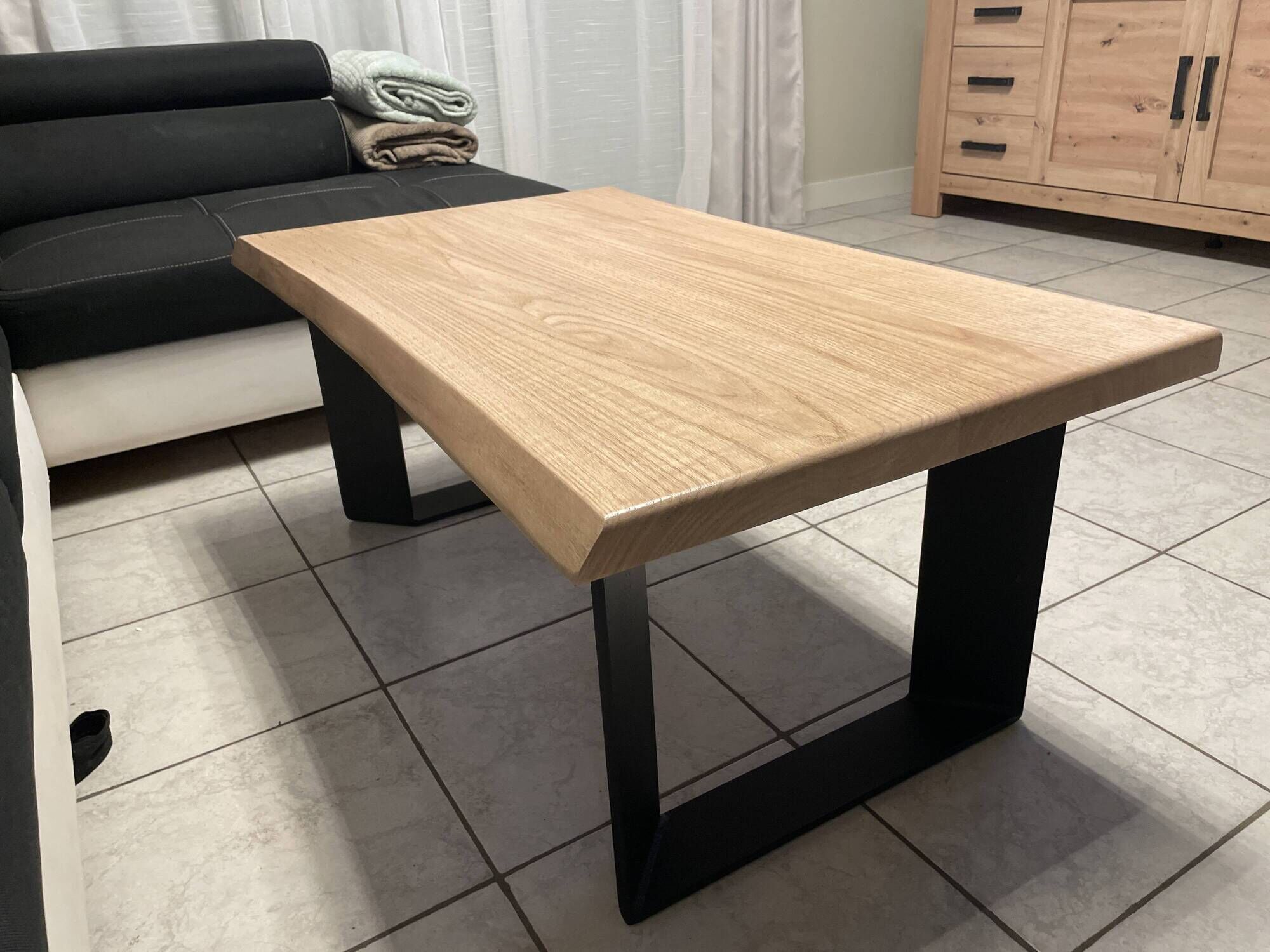 American oak coffee table