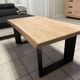 American oak coffee table