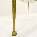 Table basse brutaliste du milieu du siècle