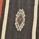 6x9 Terracotta Red & Brown Vintage Kilim Rug, Rugged Carpet, 175x270Cm