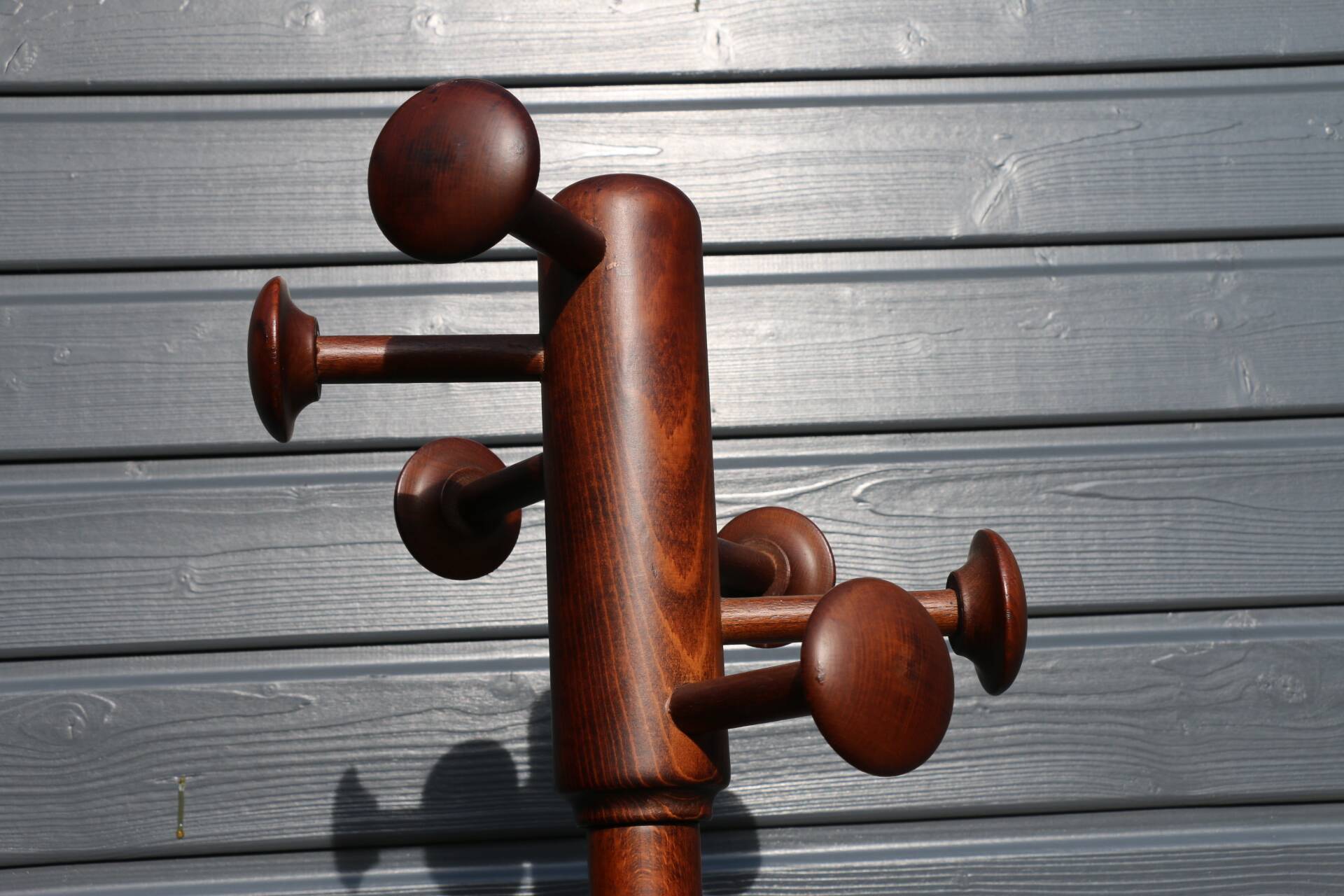 Wooden parrot coat rack 1950