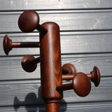 Wooden parrot coat rack 1950