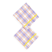 Pair of purple and yellow napkins