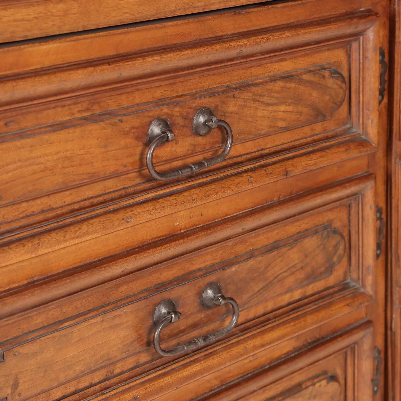 Antique walnut buffet, Italy, late 19th century