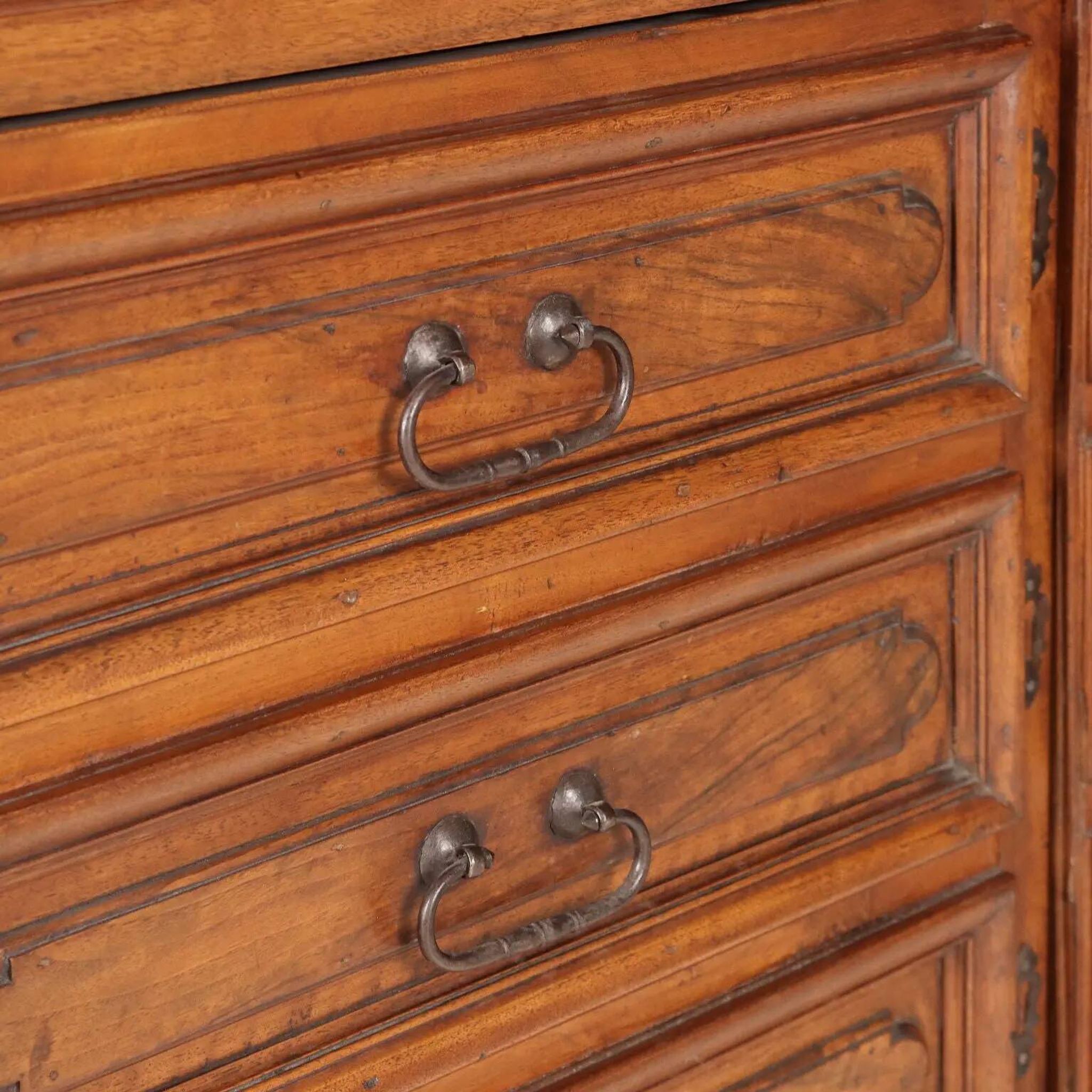 Antique walnut buffet, Italy, late 19th century