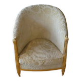 Armchair barrel gilded structure