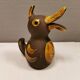 Old ceramic piggy bank. shaped like a duck from hegnetslund denmark