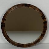 Pair of Danish midcentury teak rosewood cube mirrors, 1960s