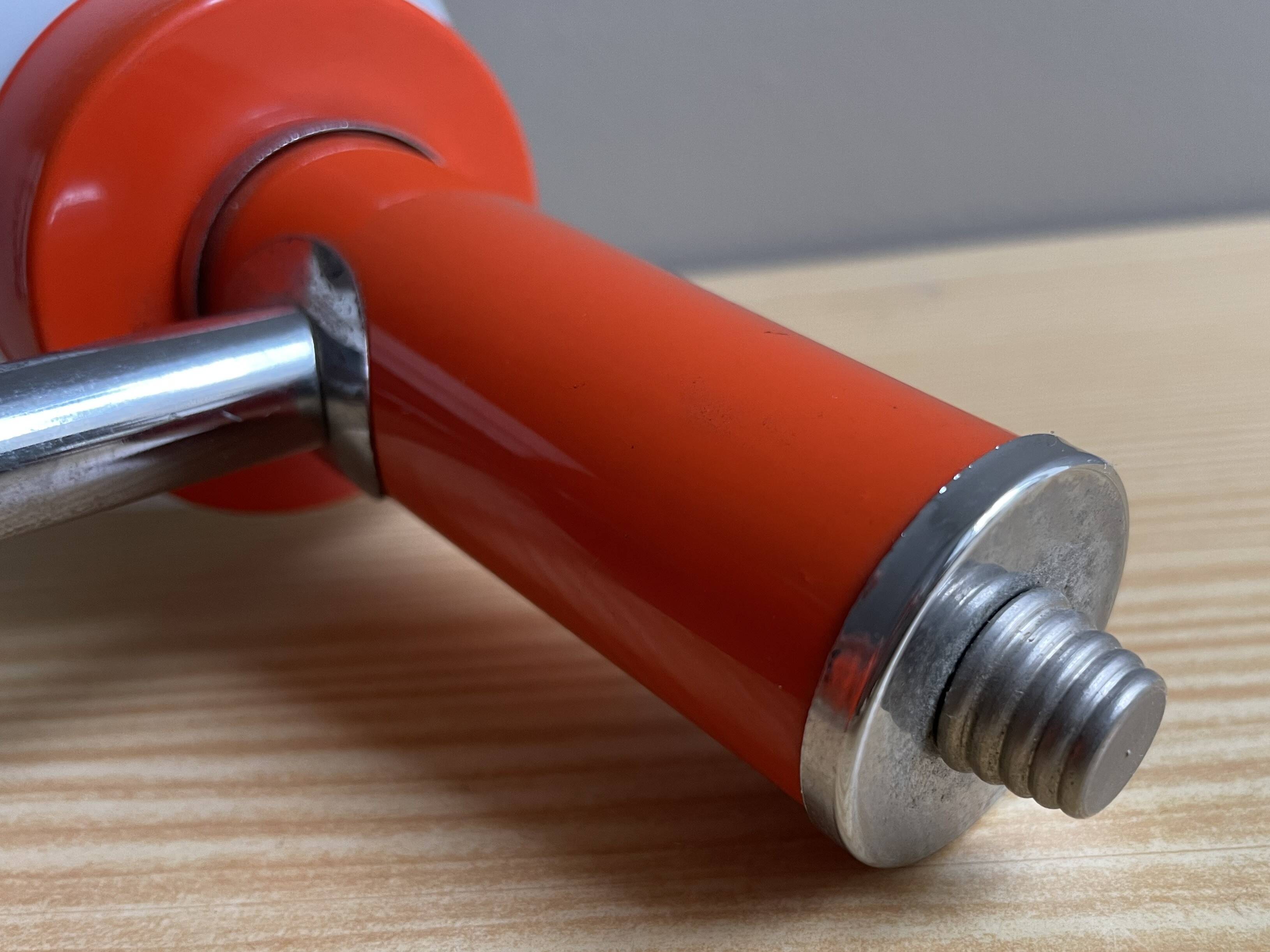 Mid Century orange wall sconce lamp 1970s