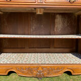 Louis XV / Louis XVI style walnut sideboard