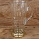 Lovely 1950s glass pitcher with gold gilding and patterns