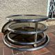 Vintage swivel coffee table by Milo Baughman, Artedis Roche Bobois