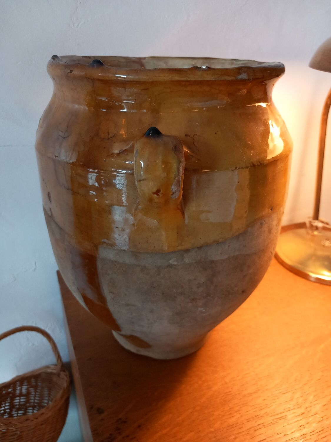 Confit pot/grease pot. old .19th. south west