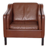 Danish armchair in cognac leather 1960