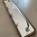 Antique tiled tea towel holder