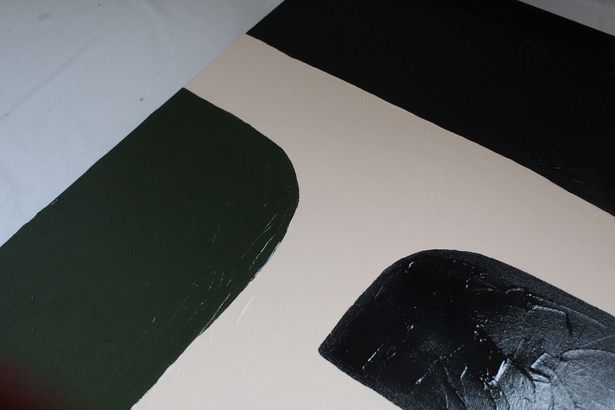 Large acrylic abstract canvas 100x80