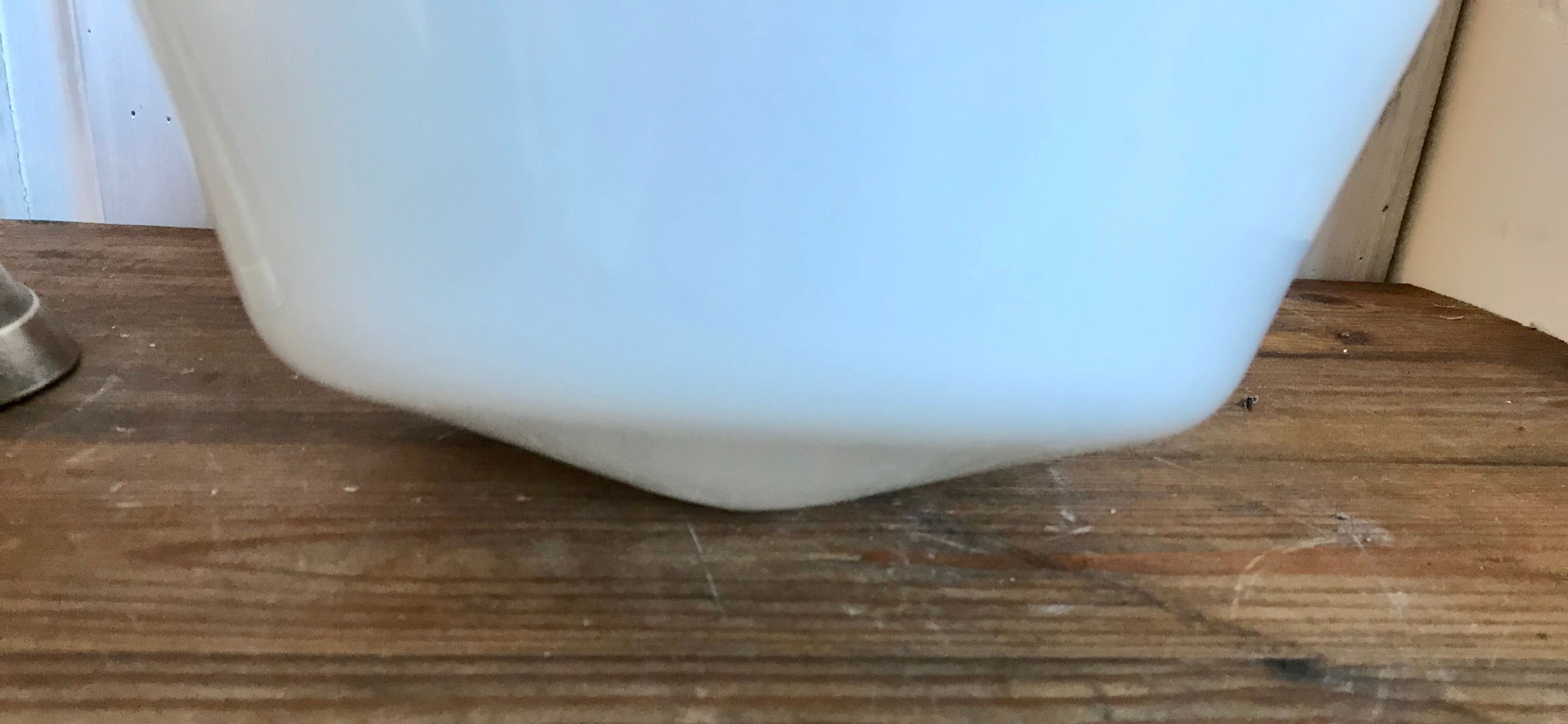 Vintage opaline and brass pendant lamp