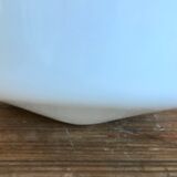 Vintage opaline and brass pendant lamp