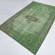 Tapis vintage 5x8 nuances de vert, 155x238 cm