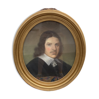 French School of the 19th century, Framed pastel portrait of a man