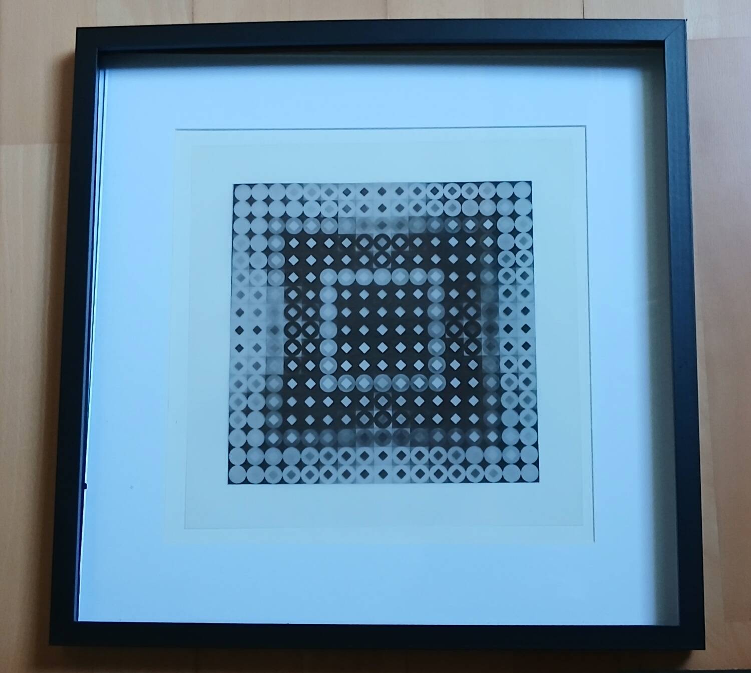 Vasarely's "Invisible" Portrait of Louis Armstrong - Optical Artwork