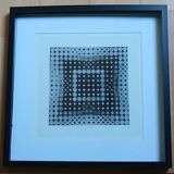 Vasarely's "Invisible" Portrait of Louis Armstrong - Optical Artwork